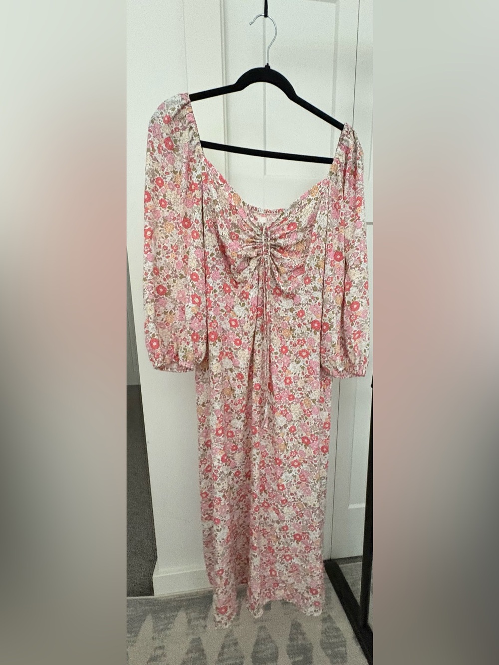 H&M Floral Pink Maxi Dress